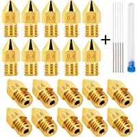 Los mejores  - LUTER 3D Impresora Boquilla MK8 Extrusor Nozzle + 5 UNIDS Agujas de Limpieza de Boquillas de Acero Inoxidable para…
